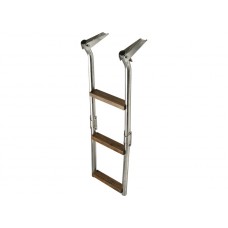 S/STEEL AND WOOD FLAT MOUNT LADDERS FOR PLATFORM