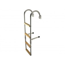 S/STEEL AND WOOD HANDRAIL LADDERS