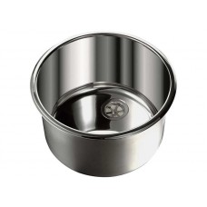 POLISHED STAINLESS STEEL CYLINDRICAL BASIN SINK