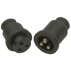 3A IN-LINE PLUG AND SOCKET