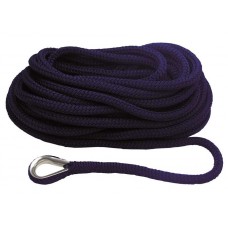 BLUE NAVY MOORING LINE WITH THIMBLE